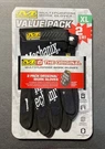 2 Pair Mechanix Wear MG-05-011 Original Black Extra-large Glove Value Pack. Fixed Price $35.00.