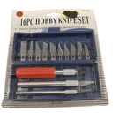 16 Piece Hobby Knife Set, Brand New Original Packaging. Fixed Price $9.95.