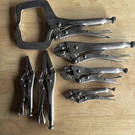 Mac Tools Locking Pliers Clamp Long Nose Curved Jaw Set 6PC. Fixed Price $139.95.
