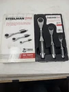 Steelman Pro Cobra Ratchet Set 3-PIECE 160-TOOTH 1/4 3/8 1/2 Inch Drive. Fixed Price $65.99.