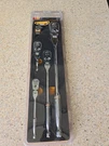 Gearwrench 81230P 120XP Pc 1/4", 3/8" & 1/2" Flex Head Teardrop Ratchet Set. Fixed Price $144.00.