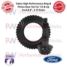 Yukon High Performance Ring & Pinion Gear Set 3.73 Ratio Ford Mustang, F-150. Fixed Price $511.89.