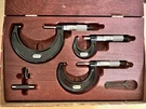 Starrett ST436.1AXRLZ Outside Micrometer Set 0-3" Range .0001 Grad. Fixed Price $600.00.