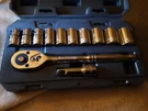 New Crescent CSWS11 1/2" Drive Socket Wrench Set, 12-PIECE In Blue Case. Fixed Price $35.50.