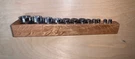 Vintage Craftsman 12 Piece Socket Set Sae 3/8 And 1/4 Drive Oak Tray. Usa. Fixed Price $20.00.