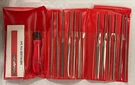 Snap-on HBFN120B Pc Swiss Pattern Miniature File Set W/ Handle & Pouch- New.. Fixed Price $209.00.