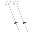 Saysurey 2 Pcs Asphalt Depth Gauge 30 Inch Adjustable Metal Silver. Fixed Price $84.29.