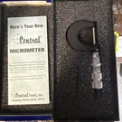 Central Tools 6009 Conventional Micrometer 0-1 Inch Range .001 Graduation. Fixed Price $47.99.
