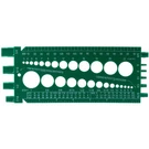 Standard & Metric Bolt Nut Gauge Green Plastic. Fixed Price $13.00.