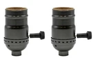 Three Way Turn Knob Lamp Sockets, Medium Base, Grey 2 Pack. Fixed Price $8.99.