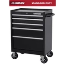 Husky 27 In. 5-DRAWER Roller Cabinet Tool Chest Textured Black. Fixed Price $587.99.