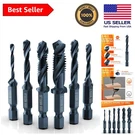Portable 6-PIECE Drill Tap Set Titanium Coated Bits Enhanced Performance. Fixed Price $17.56.