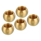 5PACK M10X1 Threaded Lamp Finials Knob Brass Ball Decoration Screw Caps. Fixed Price $16.63.