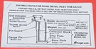 Snap-on M3563 / M3558 Diesel Injector Height Gauge Meter Instruction Manual Only. Fixed Price $17.95.