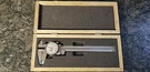 Chicago Brand 6" Stainless Dial Caliper .001" No. 50004A Wooden Case. Fixed Price $45.99.