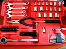 Alltrade Pro 47 Pc Automotive Tool Set Wrenches, Ratchet, Sockets, Screw Drivers. Fixed Price $21.99.