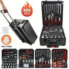 Tool Set Mechanics Kit 909 Pcs Wrenches Socket With Trolley Case Box Silver. Fixed Price $98.00.