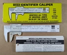 Wesco Universal U-joint Identifier Caliper With Instructions & Box. Fixed Price $22.00.