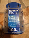 Kobalt Utility Blades High Carbon Steel Silver Half Container. Fixed Price $9.50.