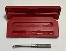 Snap On QJ-217B 3/8 Drive Micrometer Fixed Head Torque Wrench 30 200 In/lbs. Fixed Price $99.95.