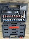 21-PC Pittsburgh Tools Sae & Metric Socket Set W/ Thru Ratchet Wrench In Case. Fixed Price $29.99.