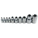 1/4 3/8 And 1/2 Dr. Star Set, 10 Pc. 178 Atd Metal Silver Sockets,. Fixed Price $36.60.
