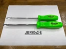 Snap-on Tools Usa New 2 Piece Green Hard Handle Push-pull Spring Lot Set. Fixed Price $79.95.