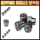 Set Of 4 Metal Tire Valve Stem Caps With Resin Emblem Cover For Mini Cooper. Fixed Price $31.99.