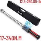 Seesii Electric Digital Torque Wrench 1/2" (12.5-250.8FT-LBS/17-340N.M) Buzzer. Fixed Price $69.99.