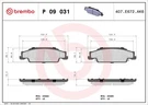 Brembo 09 031 Brake Pad Set, Disc For Cadillac. Fixed Price $60.48.