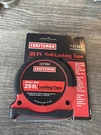 Sears Craftsman Nos Rare Red 25FT Bottom Locking Tape Measure 37394. Fixed Price $69.95.