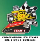 Snap-on Tools Rick Mears Team 1 Vintage Original Foil Decal Sticker Racing. Fixed Price $11.65.