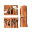 Leather Snap Roll Up With 6 Slots, Bonsai Tools Pocket Bag, Portable.... Fixed Price $130.07.