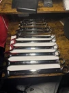 Snap-on New Pc 12-POINT Sae Flank Drive Combination Wrench Set OEX711B. Fixed Price $475.00.