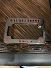 Jesse James West Coast Choppers Mac Tool Motorcycle License Plate Frame.. Fixed Price $300.00.