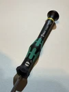 Wera 117990 0.8 X 40MM Kraftform Micro Slotted Precision Screwdriver. Fixed Price $12.00.