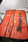 Vtg Snap On Tools Logo Orange 35 Fender Cover Advertising Protective Mat Guard. Fixed Price $109.99.