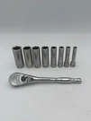 Matco 1/4 Drive Metric Deep Socket Set AP5T Ratchet 5MM-14MM Usa. Fixed Price $69.00.