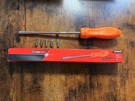 Snap On SSDMR8AO Ratcheting Screwdriver With 5 Bits Orange. Fixed Price $140.00.