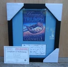 Bernard Cornwell "sharpe" Author Signed Handwritten Note Framed Display W/ Coa. Fixed Price $107.65.