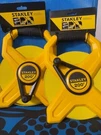 Pack Stanley 34-793 200' X 1/2" Open Reel Fiberglass Long Tape Measure. Fixed Price $62.00.