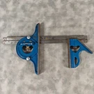 12IN Machinist Combination Square Set Protractor & Center Head Blue Steel Rule. Fixed Price $34.19.