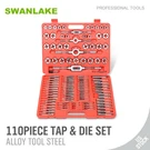 110 Pcs Tap And Die Combination Set Tungsten Steel Titanium Metric Tools W/case. Fixed Price $76.99.