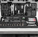 Pittsburgh 130 Piece Tool Set With Blow Mold Storage Case Screwdrivers Wrenches. Fixed Price $54.00.