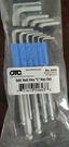 Otc #6950 Sae Ball Hex "l" Key Set. Fixed Price $16.95.