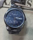 Timex WR30VO Blue Dial Silver Arabic Indices Case Band, GR8. Fixed Price $60.00.