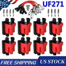 Pack Square Ignition Coil & Spark Plug Wire For Gmc Chevy 4.8L 5.3L 6.0L 8.1L. Fixed Price $109.99.