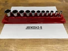 Snap-on Tools Usa New 11PC 3/8" Drive Sae Chrome Semi-deep Socket Set 211FSSY. Fixed Price $234.95.