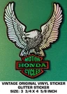 Honda Motorcycles - Vintage Original Vinyl Prismatic Glitter Decal Sticker. Fixed Price $7.27.
