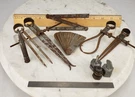 Machinist Lot - Starrett Dividers Rule Scale Craftsman Rope Gauge Lufkin Tool. Fixed Price $29.95.